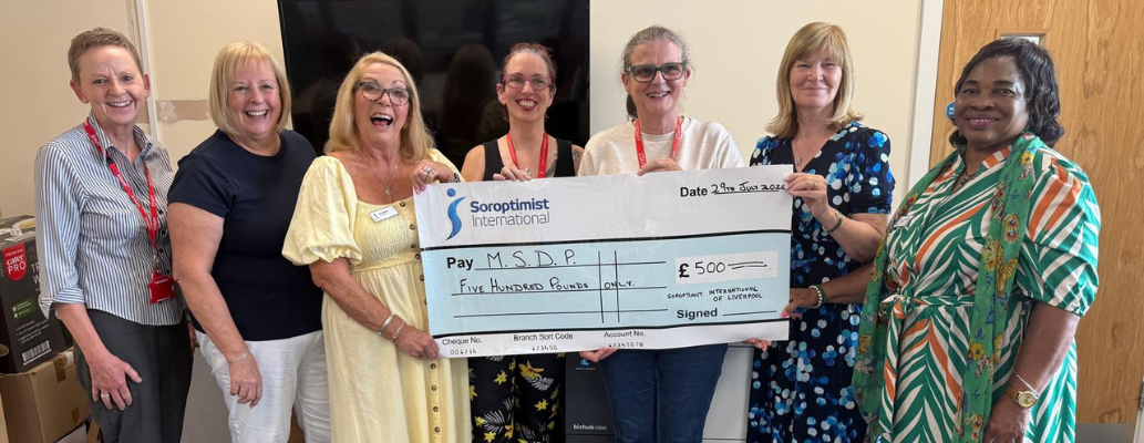 Continuing support from Soroptimist International